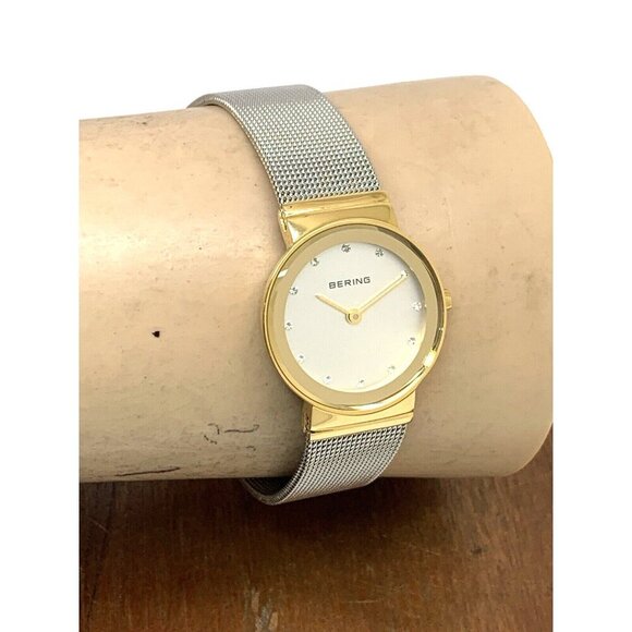 Bering Women's Watch 10126-001 Quartz Silver Dial Two Tone 25mm Petite M… - Picture 11 of 14